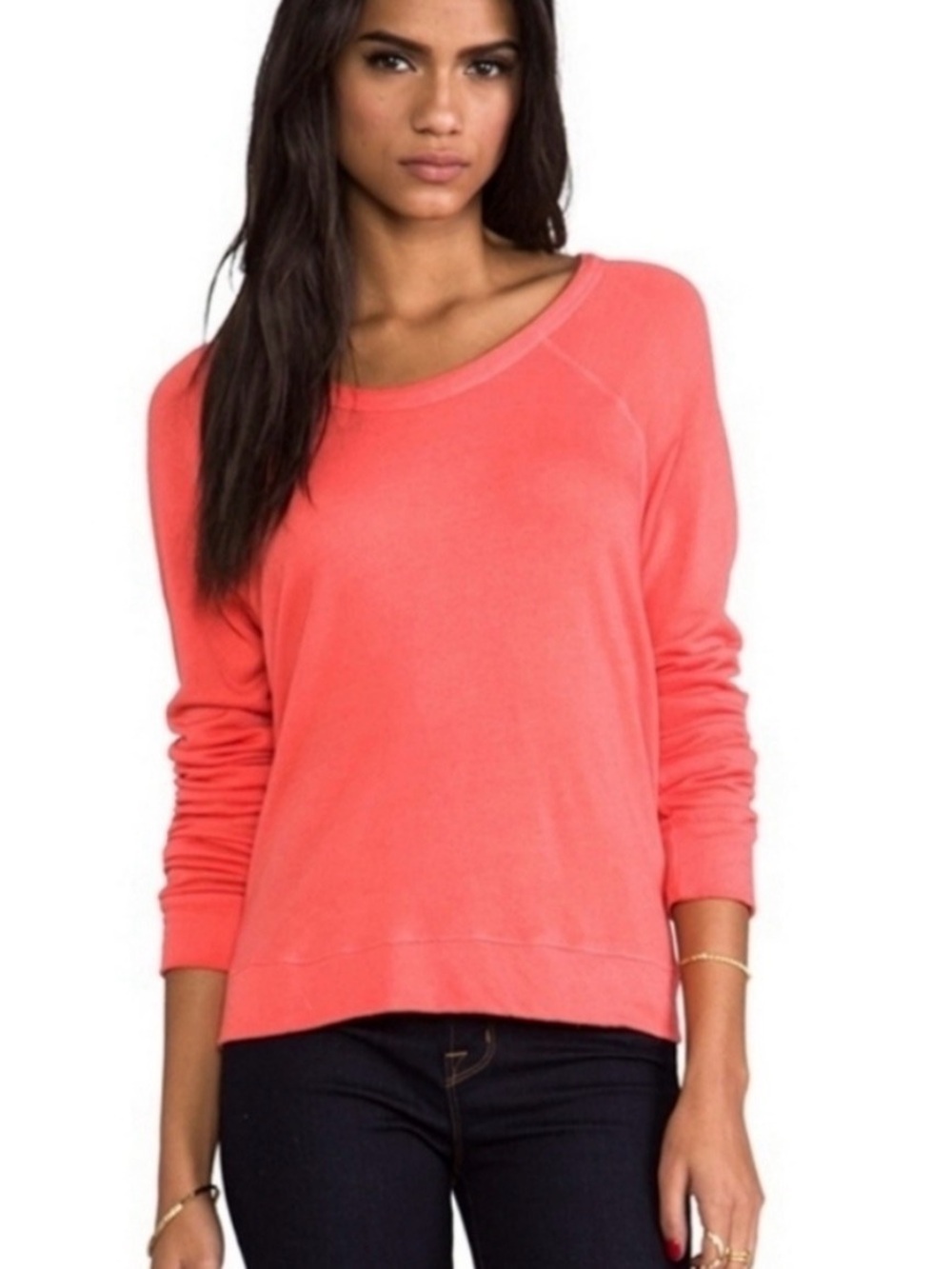 Sundry by Anthropologie Women’s Green Pullover Sweatshirt, Size 2 (Medium) - Picture 2 of 9